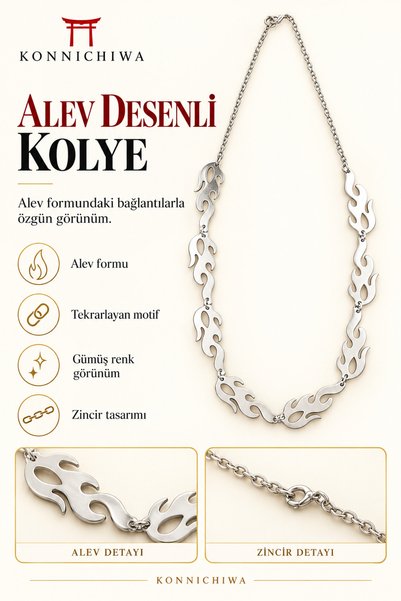 FG KONNİCHİWA TRASHER FLAME PENDANT STEEL