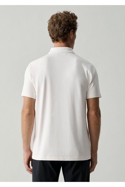 Mavi Ekru Polo Tişört Slim Fit / Dar Kesim 0620213-70057