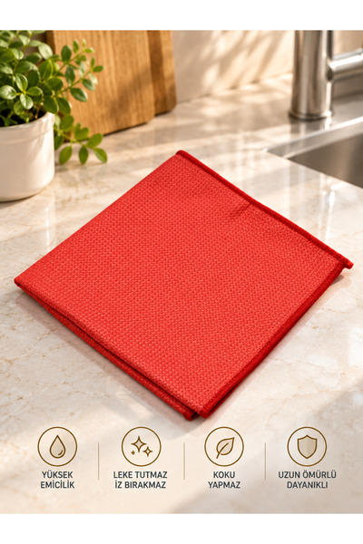 elfnur (1 Piece) Microfiber General Cleaning Cloth for Glass and Mirrors, Mul...