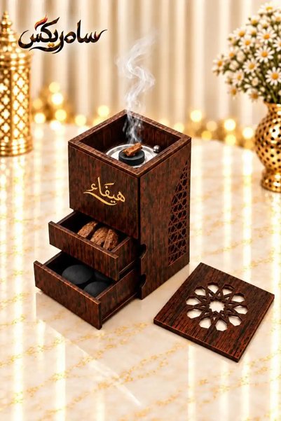 Samrix Luxury Incense Burner Set - with 5g Premium Morkai Incense Sticks & Ch...