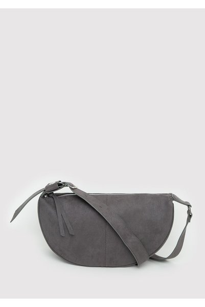 Mavi Faux Suede Gray Crossbody Bag 1912622-80867