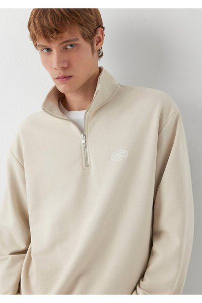 Mavi MVJNS Bisiklet Yaka Bej Sweatshirt 0S10675-70144
