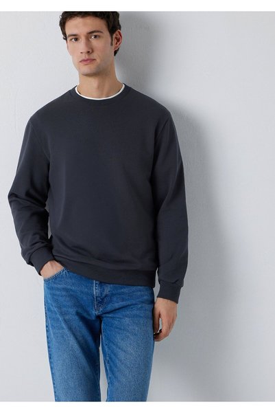 Mavi Crew Neck Anthracite Basic Sweatshirt 0S10457-91268