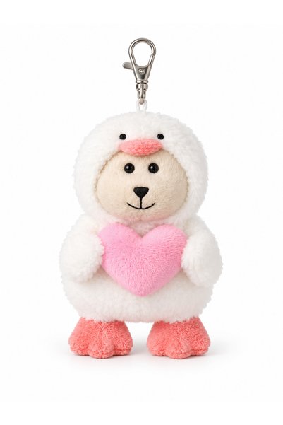 Starbucks ® Duck & Heart Bearista Keychain