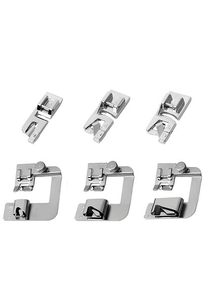 Choice 6 PCS 6 PCS/Set Narrow Rolled Hem Foot Rolled Hem Presser Feet For Sin...