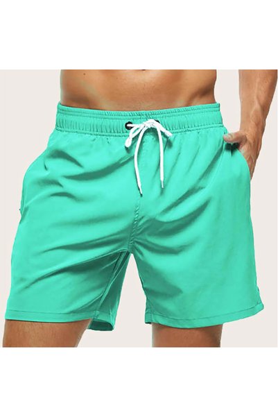 Choice شورت سباحة رجالي أخضر مقاس XXL، مناسب للشاطئ، برباط وبطانة شبكية، خصر ...