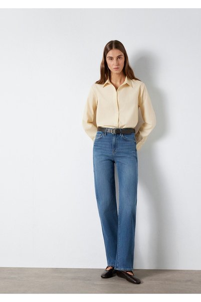 Mavi Pantaloni din denim Victoria Premium, albastru, cu efect de ceață, închi...