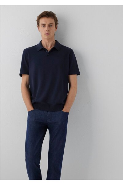 Mavi Black Navy Blue Knitwear Polo 0710249-70490