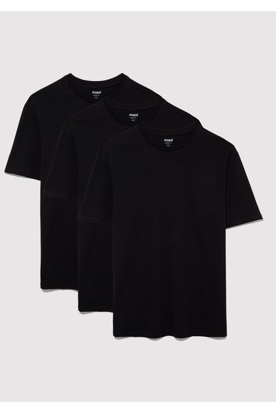 Mavi 3-Piece Men's Basic T-Shirt Loose Fit / Loose Relaxed Fit 0612315 -900