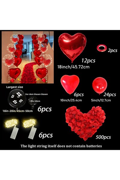Choice Other Set 2 Love Balloon Set LED Light String Bobo Balloon (Excluding ...