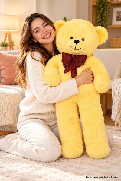 Pandamkee Toy 100 Cm Teddy Bear with Bow Tie Special for Lover