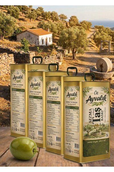 new ayvalık AYVALIK SOĞUK SIKIM NATÜREL SIZMA ZEYTİNYAĞI 4X5Lt 20 LİTRE 0,3 ASİT