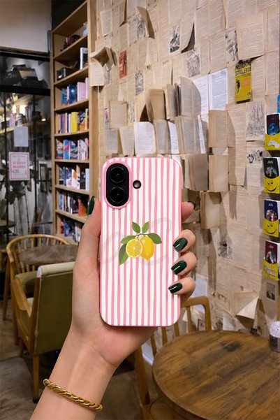 DoaCase iPhone 17 Uyumlu Pembe Renkli Lansman Telefon Kılıfı