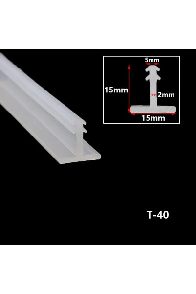 Choice30 1 Meter T-40 1/5/10/20M T Shape Silicone Sealing Strip Rubber Weathe...