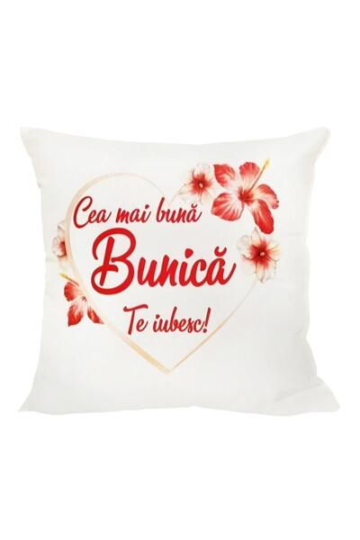 OEM Pernă Personalizată cu Mesajul ''Cea mai bună Bunică'' 40x40 cm
