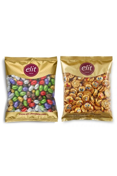 Elit Çikolata Mini Elitoloji 1kg - Chocoeggy Yumurta Çikolata 1kg 2'li Set (2...