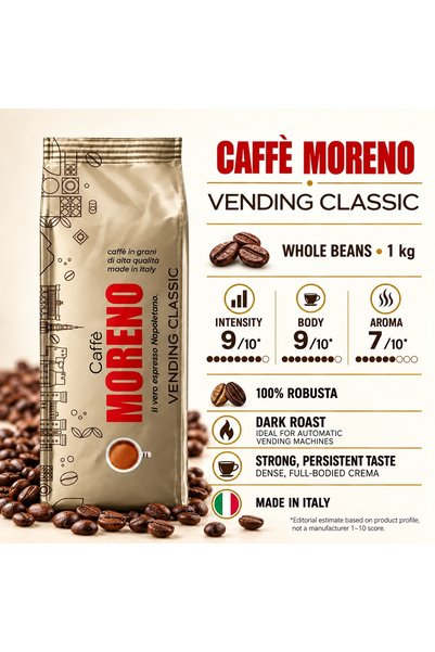 Moreno Κόκκοι καφέ Caffe Vending Classic, 1 κιλό.