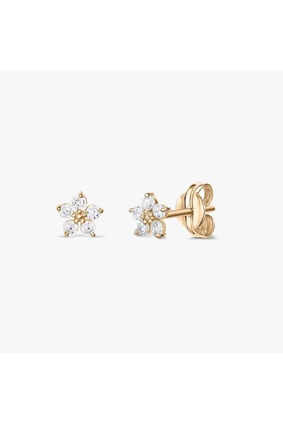 Indira Jewelry Cercei din aur Lorelai - Zirconiu