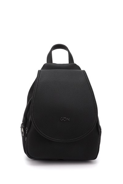 GÖNDERİ(R) Black Heart Large Size Women's Backpack B6801