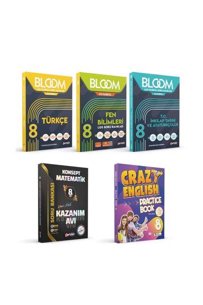 Artıbir Yayınları 8 Sınıf 5'Lİ BLOOM TÜM DERSLER SET 32 Fasikül Soru Bankası ...