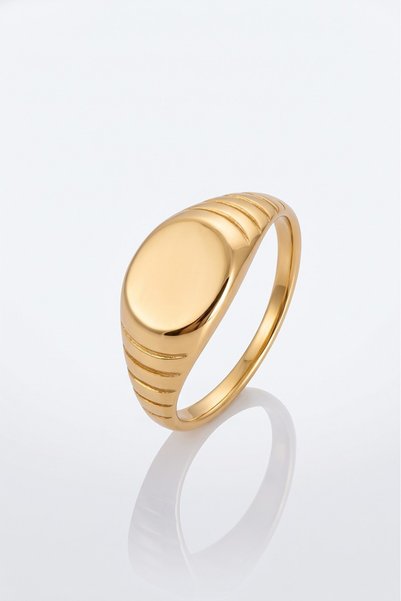 Crupt Studio Aurex Gold 316L Steel Men's Ring