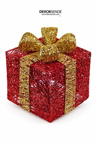 Dekorsende Glitter Gift Package Big Red