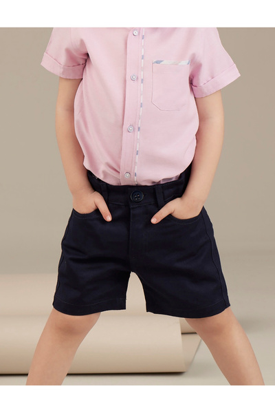 Ollie&Olla Lacivert Erkek Çocuk Gabardin Şort