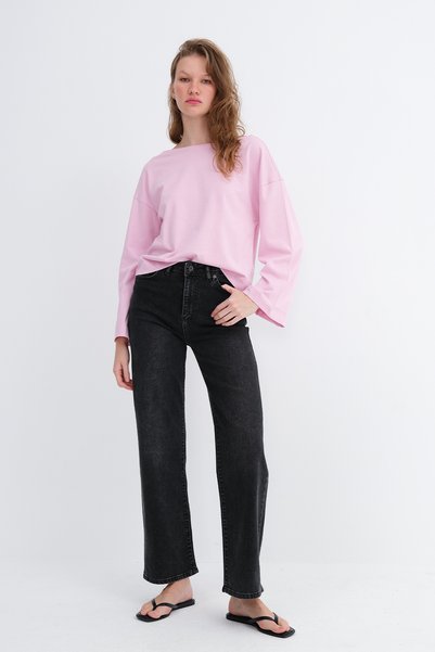 Addax Wide Leg Jean Pants Pn1131