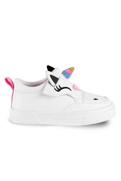 Denokids Unicorn Beyaz Kız Sneakers Spor Ayakkabı