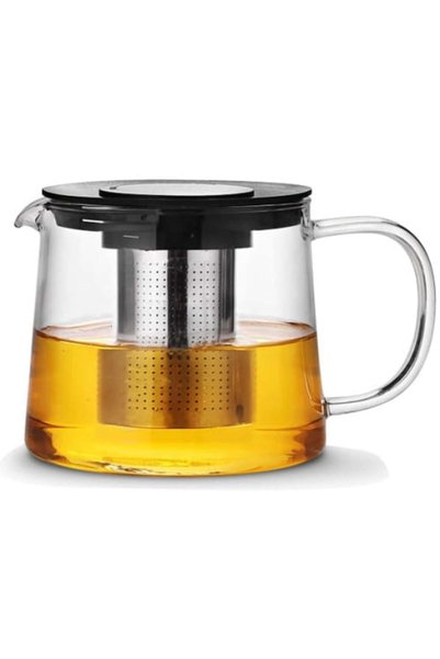 Kamille Fierbător cu infuzor, Kamille, sticlă termorezistentă, filtru din oțe...