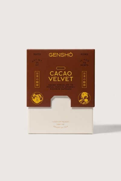 Kakaolu ve Vanilyalı Rooibos Çayı – Cacao Velvet Tea Sachets 2.5 g x 10 adet | GENSHŌ
