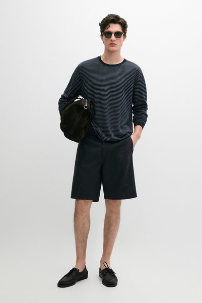 Massimo Dutti Keten bermuda şort