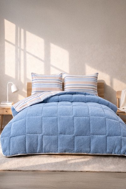 Elart West Comfort Uyku Seti Çift Kişilik (195x215 cm) Mavi
