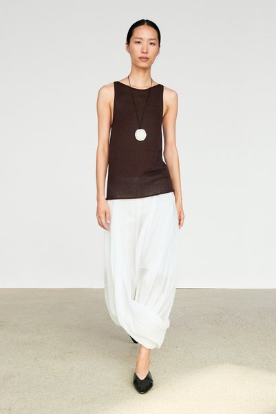 Massimo Dutti Halter yaka ince triko top