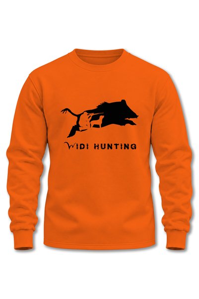 WİDİ Hanorac unisex pentru vânătoare, vânătoare de porci, cu imprimeu Wild Li...