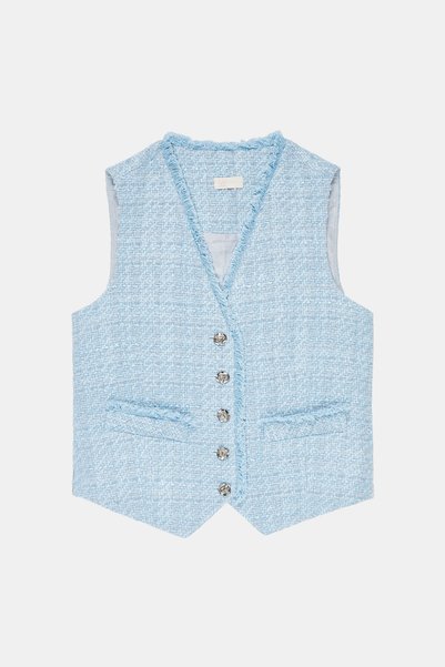 W Collection MAVİ TÜVİT YELEK