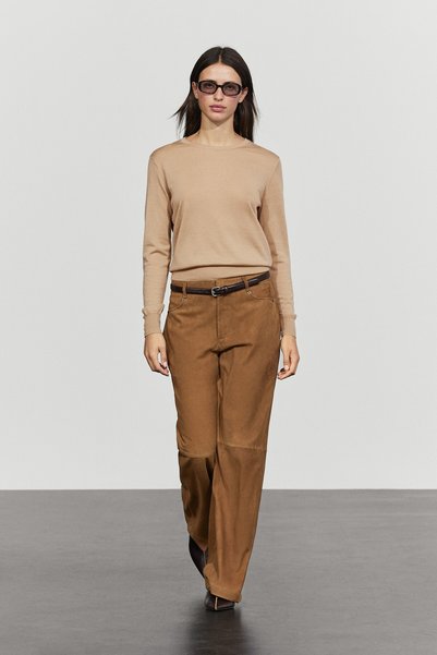 Massimo Dutti Süet deri pantolon