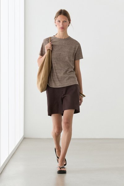 Massimo Dutti %100 pamuklu kısa kollu t-shirt