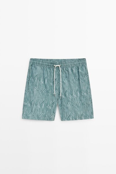 Massimo Dutti Desenli deniz şortu