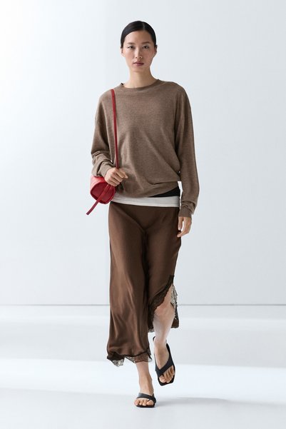 Massimo Dutti Bisiklet yaka ince triko kazak