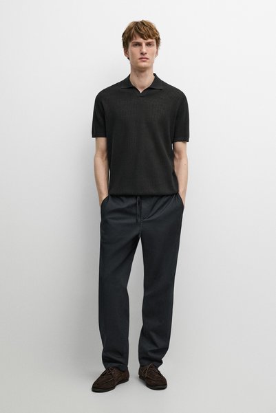 Massimo Dutti Pamuk karışımlı jogger fit pantolon