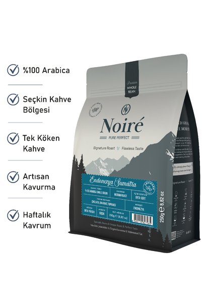 Noire Coffee Indonesia Sumatra 100% Arabica Single Origin Coffee Beans 250 g