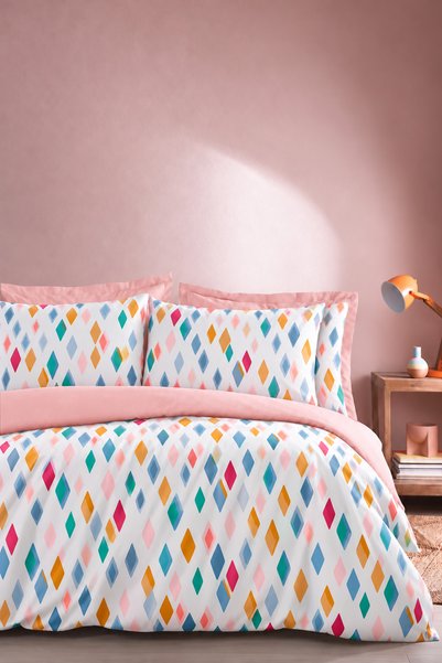 İQON Elastic Sheet Duvet Cover Set Double Size Colorfull
