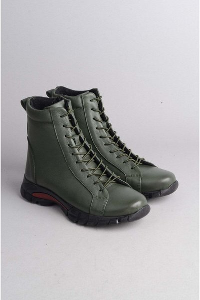 SEÇ KUNDURA Select 685 genuine leather anatomical women's boot khaki