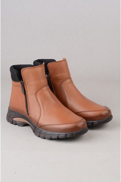 SEÇ KUNDURA Seç 680 Genuine Leather Anatomic Women's Boots Brown