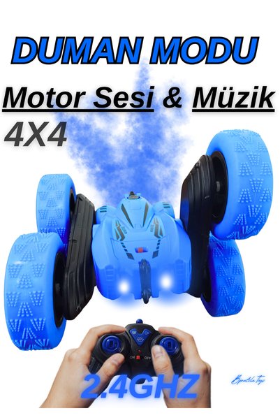 Boratila Toys Uzaktan Kumandalı Duman Modlu Işıklı Şarjlı Motor Sesli Müzikli...