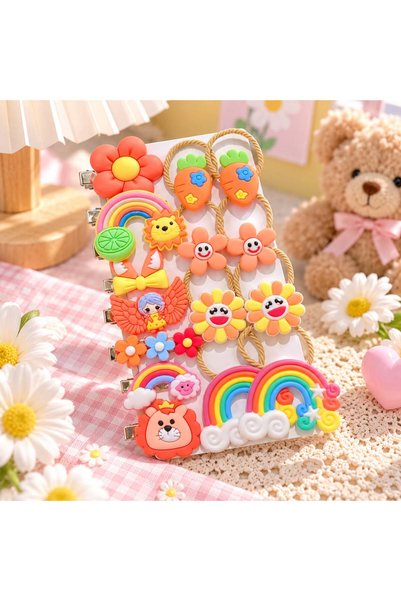 So Much Accesories So-Much New Model Children's Rubber Collet Buckle Set 15 P...