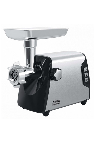 Luxis Κρεατομηχανή 2000 W, 3 kg/min, Ανοξείδωτο περίβλημα και 3 πλάκες άλεσης