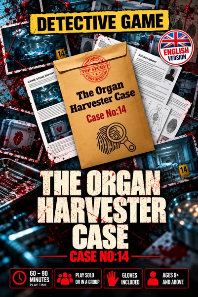 GameBulance The Organ Harvester Case File Detective Game |   Murder Mystery |...