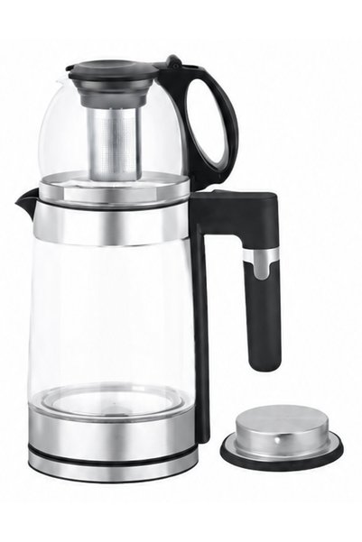 Luxis Glass Electric Kettle and Teapot Set, 1500 W, 1.8 L + 1.2 L